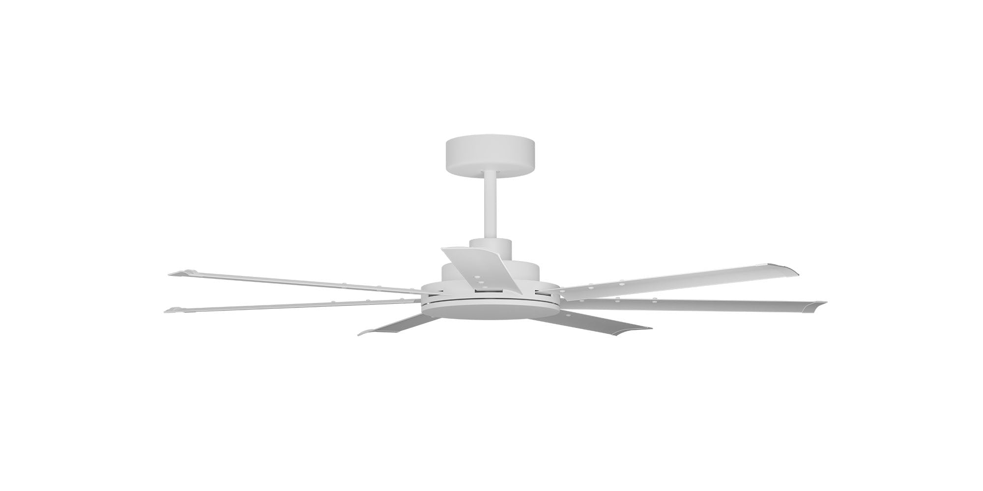 80 Inch Alula Ceiling Fan with White Motor & Blades - Perfect for Living Room, Bedroom, and Outdoor Spaces