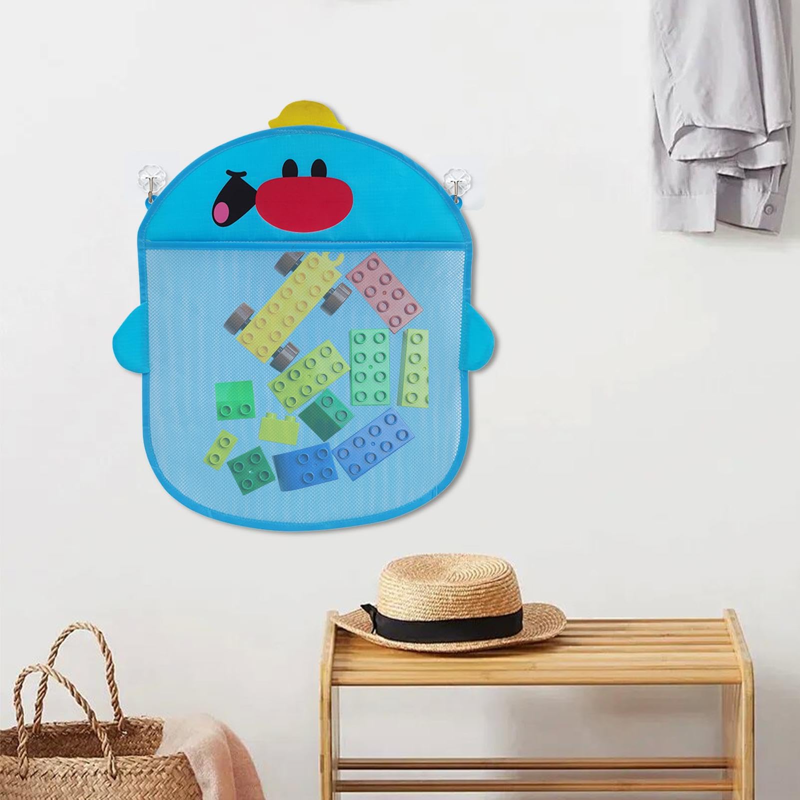 Bath Toy Storage Organizer - Waterproof Shower Toy Holder & Bath Tub Toy Bag for Kids & Babies - Perfect for Bath Time, Shampoo Storage & Bathroom Organization