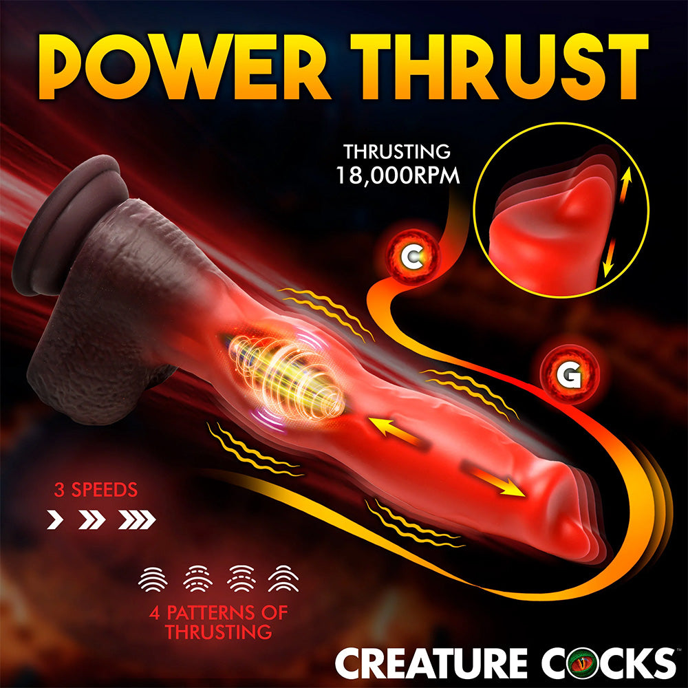 Creature Cocks Ramming Hound Thrusting Vibrating Dog Dildo - Realistic Canine Toy for Adult Play & BDSM Fantasy (Perfect for Roleplay & Solo Pleasure)