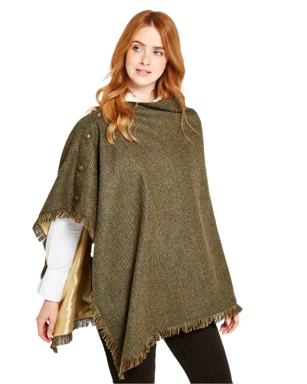 Dubarry Hazelwood Tweed Poncho - Waterproof Wool Blend Wrap for Women | Perfect for Outdoor Adventures, Travel & Casual Wear