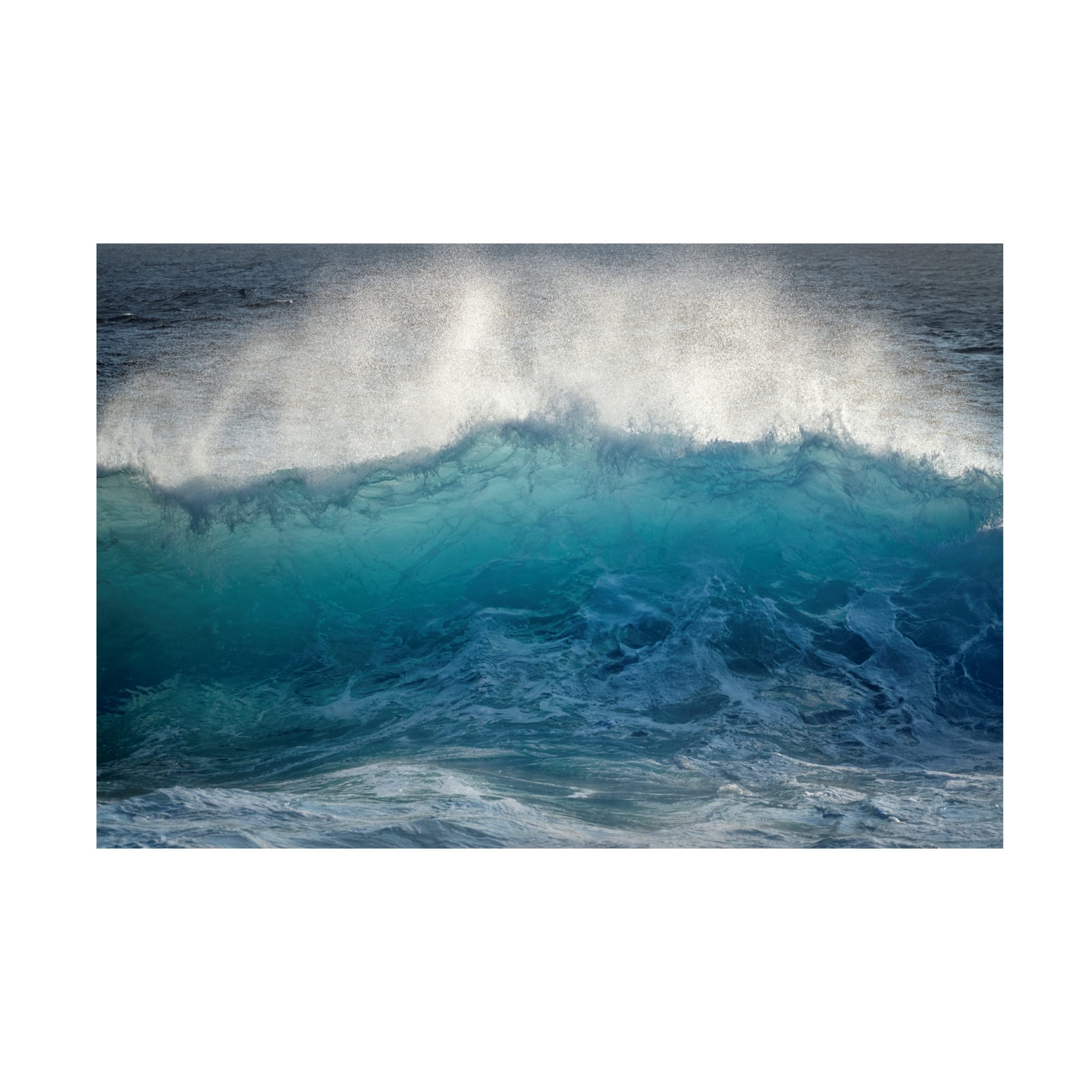 Trademark Fine Art 'Waves 5' Canvas Wall Art Print by Dennis Frates - Ocean Wave Painting for Beach House Decor, Living Room & Office Wall Decor