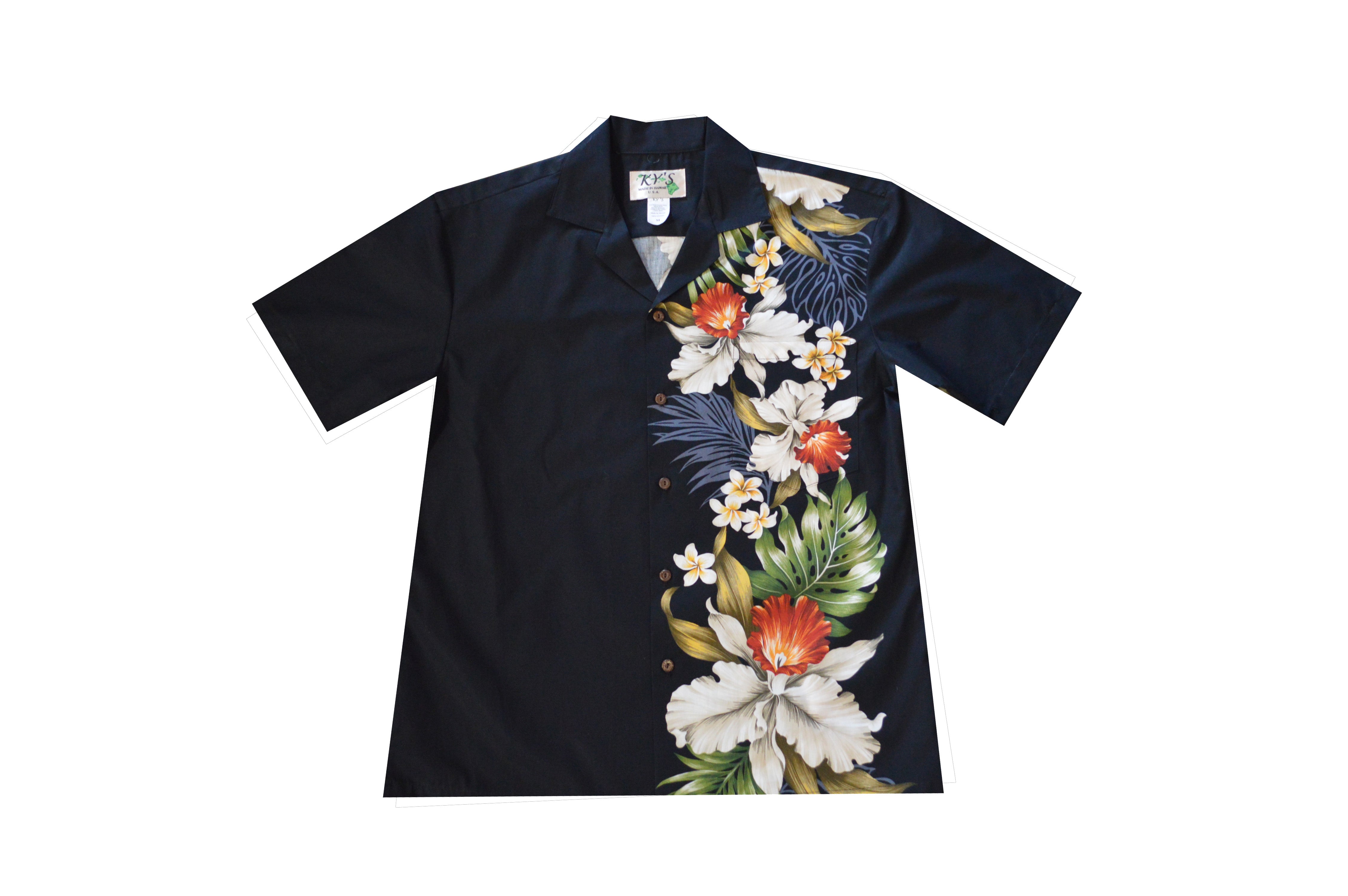 Hilo Orchid Men's Hawaiian Aloha Shirt - 100% Cotton Casual Button Down Shirt for Wedding, Party, Beach Vacation & Summer Outings
