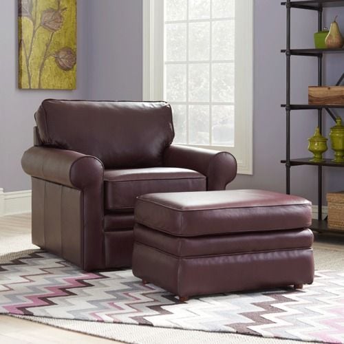 La-Z-Boy Collins Recliner Chair - Comfortable Leather Recliner Sofa for Living Room, Home Theater & Office - Power Lift & Massage Features