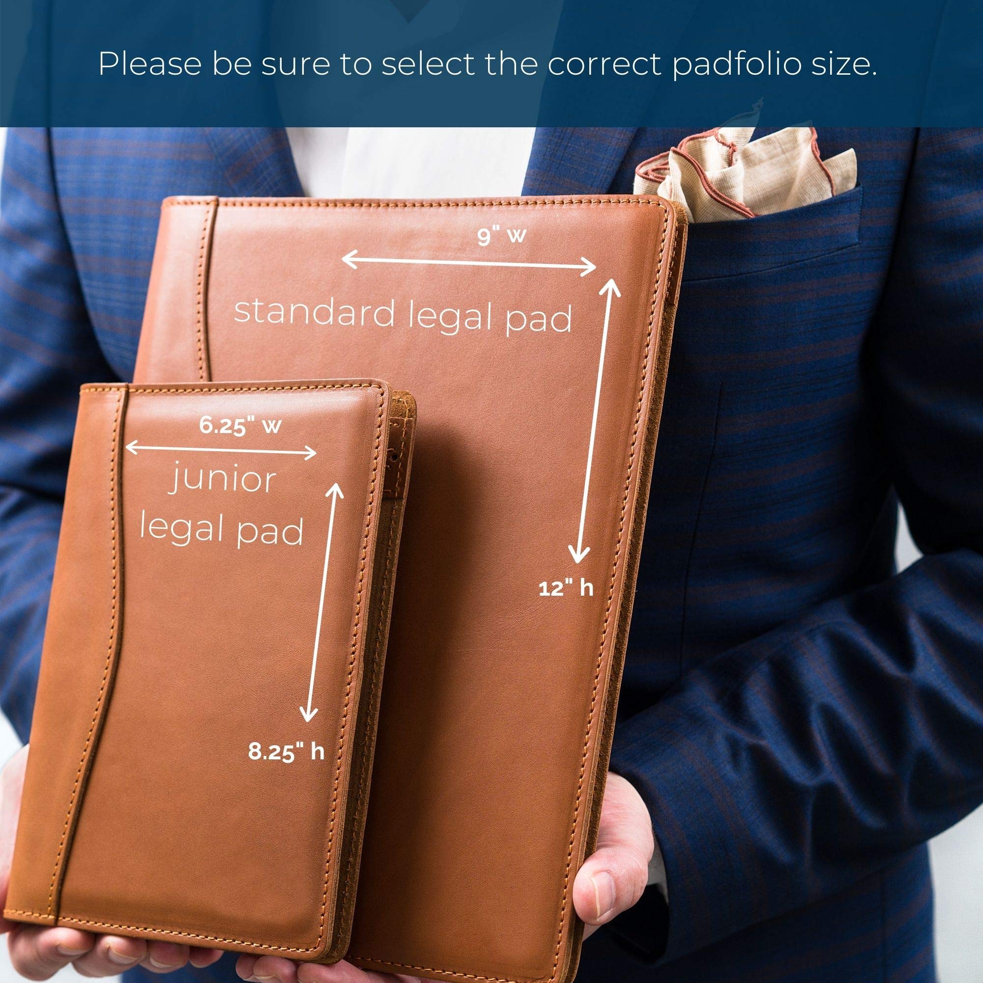 Premium Leather Padfolio Organizer 9