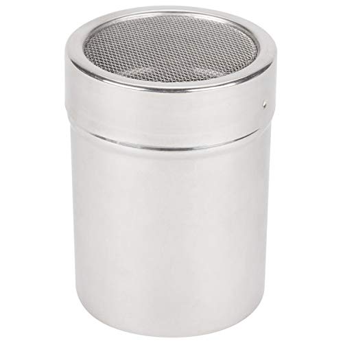 Premium Stainless Steel Mesh Sifter for Flour, Salt, Icing Sugar & Cocoa Powder - Fine Mesh Kitchen Shaker for Baking, Cooking & Chocolate Making | Durable & Easy to Clean