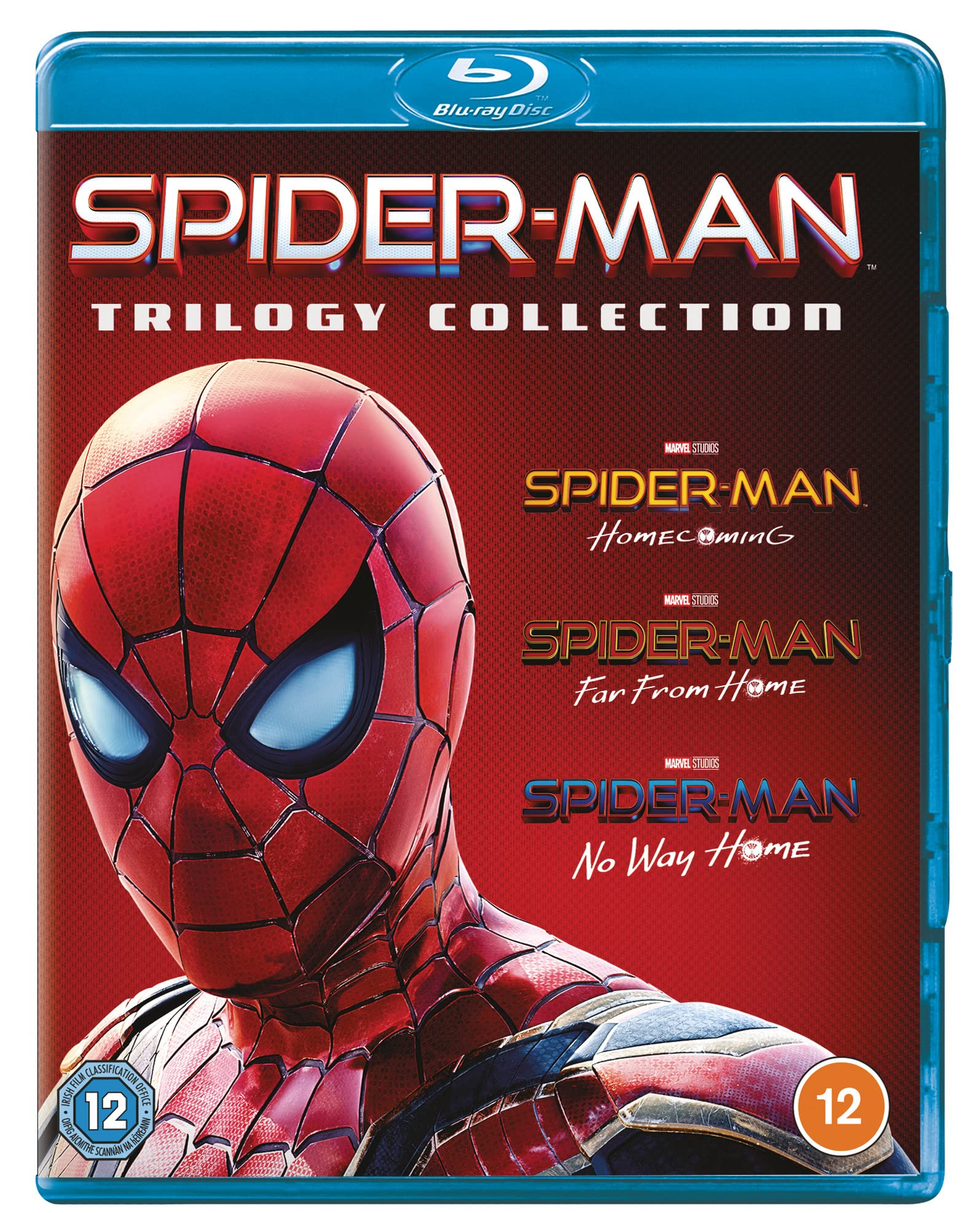 Spider-Man Trilogy: Homecoming, Far from Home & No Way Home (Blu-ray 2021) - Complete Marvel Superhero Movie Collection for Home Theater & Marvel Fans