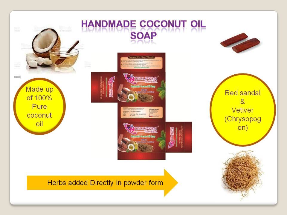 Tejaswini Natura Handmade Coconut Oil Soap - Eco-Friendly Combo Pack of 3 Bars (3x75g) | Organic Skincare for Dry Skin, Face & Body Cleansing | Perfect for Daily Use, Gifts & Eco-Conscious Living