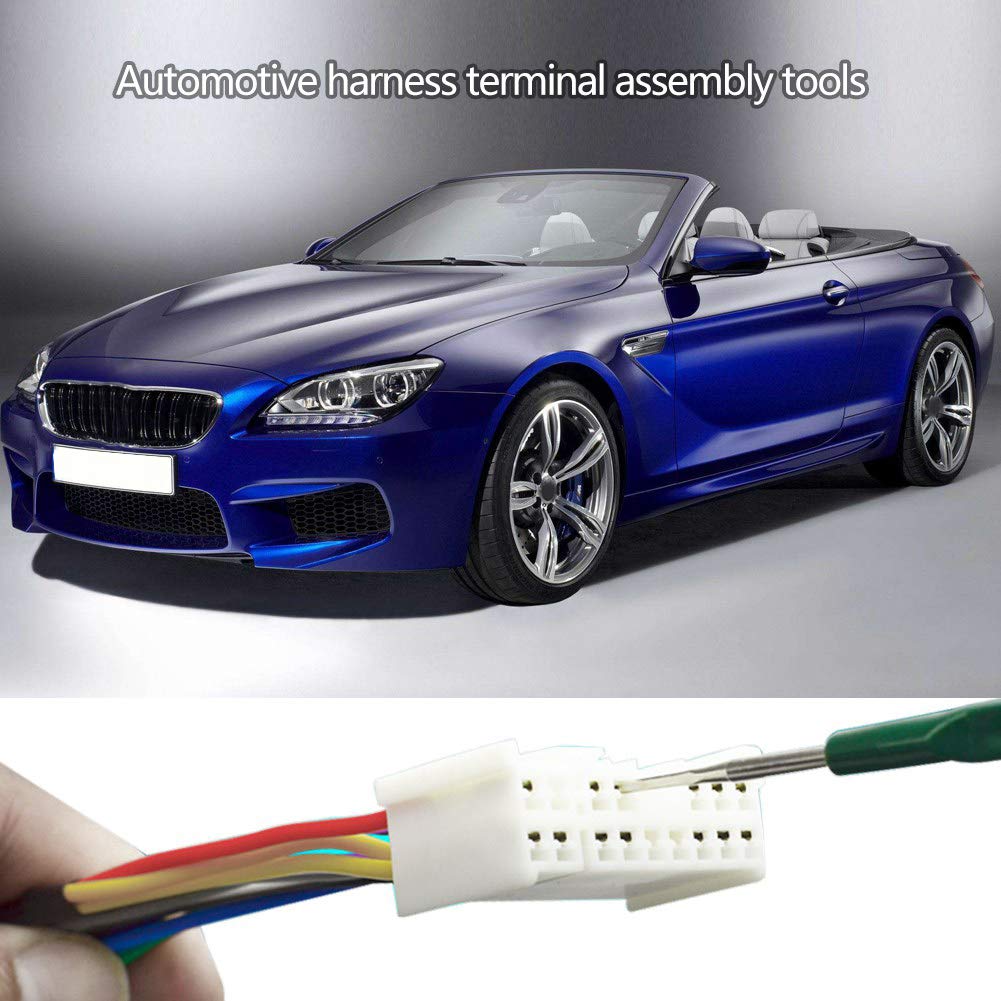 5Pcs Automotive Wiring Harness Terminal Removal Tool Kit - Car Electrical Connector Pin Extractor Set for Wiring Repair & Maintenance (Ideal for Mechanics, DIY Auto Electrical Work)