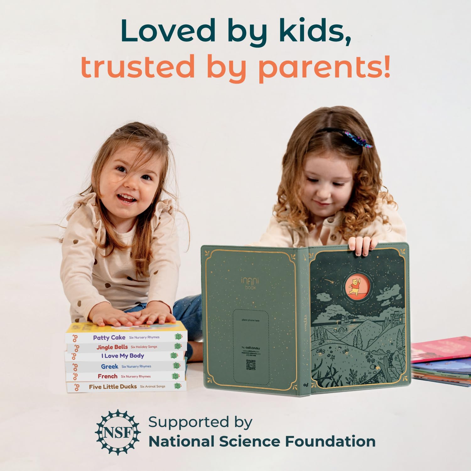 Calis Books The Wheels on The Bus - Rechargeable Musical Book for Toddlers 1-3 | No Batteries Needed | Interactive Learning Toy & Sound Book for 1 Year Old | Perfect for Storytime, Travel & Early Education