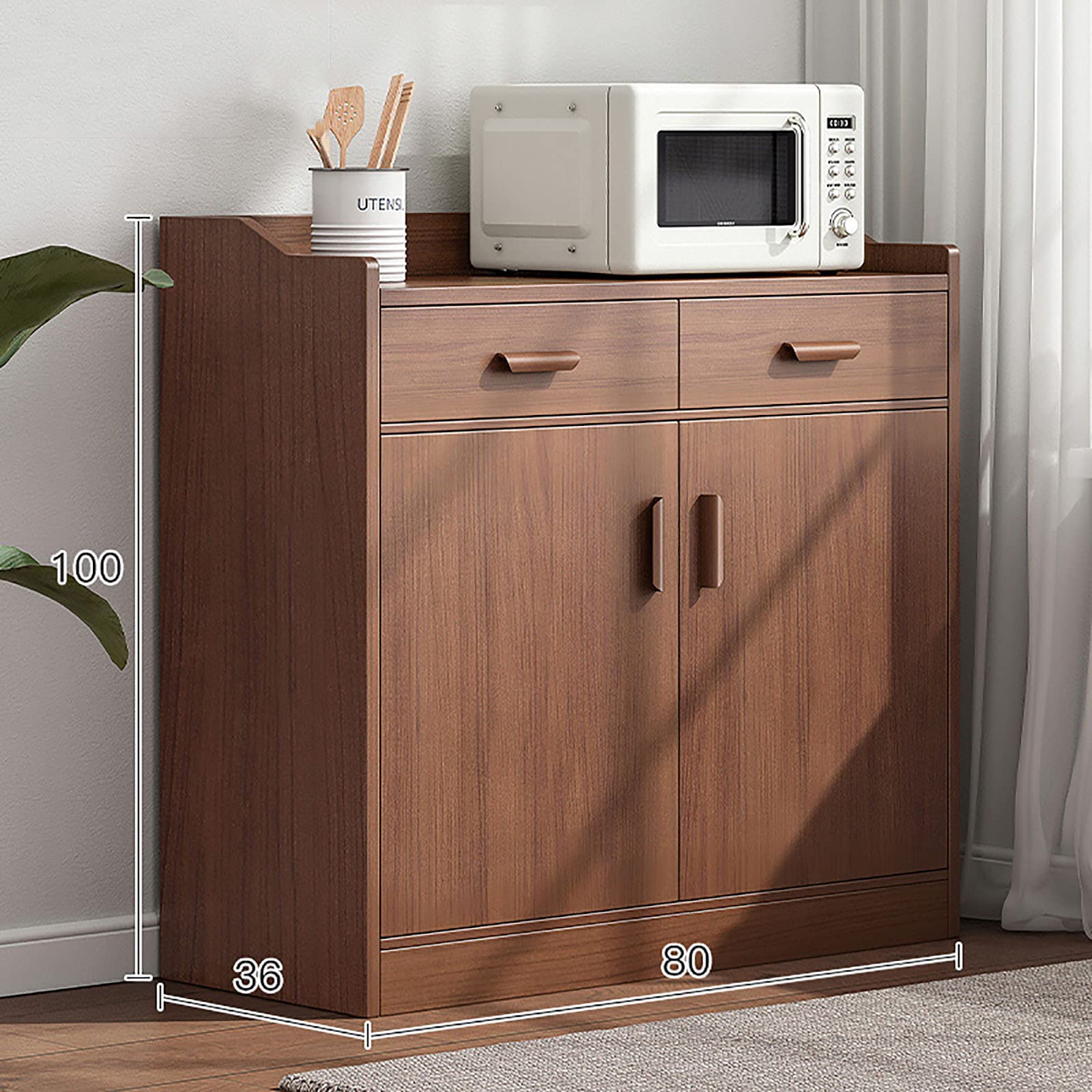 Gprice Coffee Bar Cabinet - Kitchen Sideboard Buffet with 2 Drawers & Storage Shelf, Dining Room Console Table for Entryway, Living Room, Bedroom - Perfect for Home Entertaining & Small Space Organization