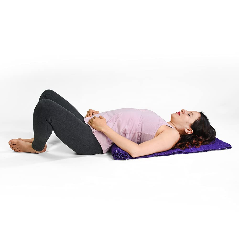 Premium Thick Mexican Yoga Blanket for Restorative Yoga - Soft & Durable Cudegui Yoga Mat for Meditation, Home Practice, and Studio Sessions