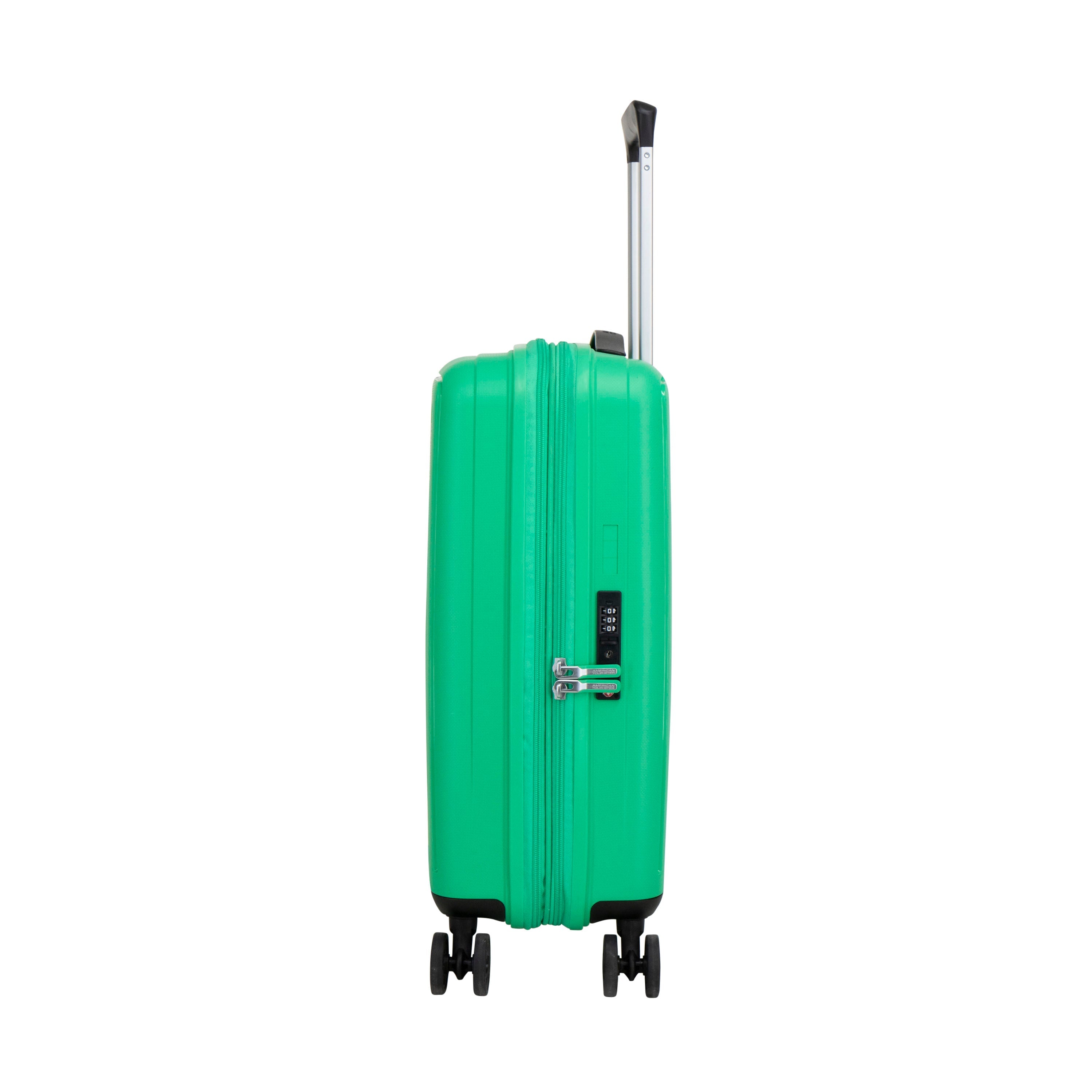 American Tourister Rejoy Expandable Spinner Carry-On Luggage - Lightweight Suitcase for Air Travel, Business Trips & Weekend Getaways