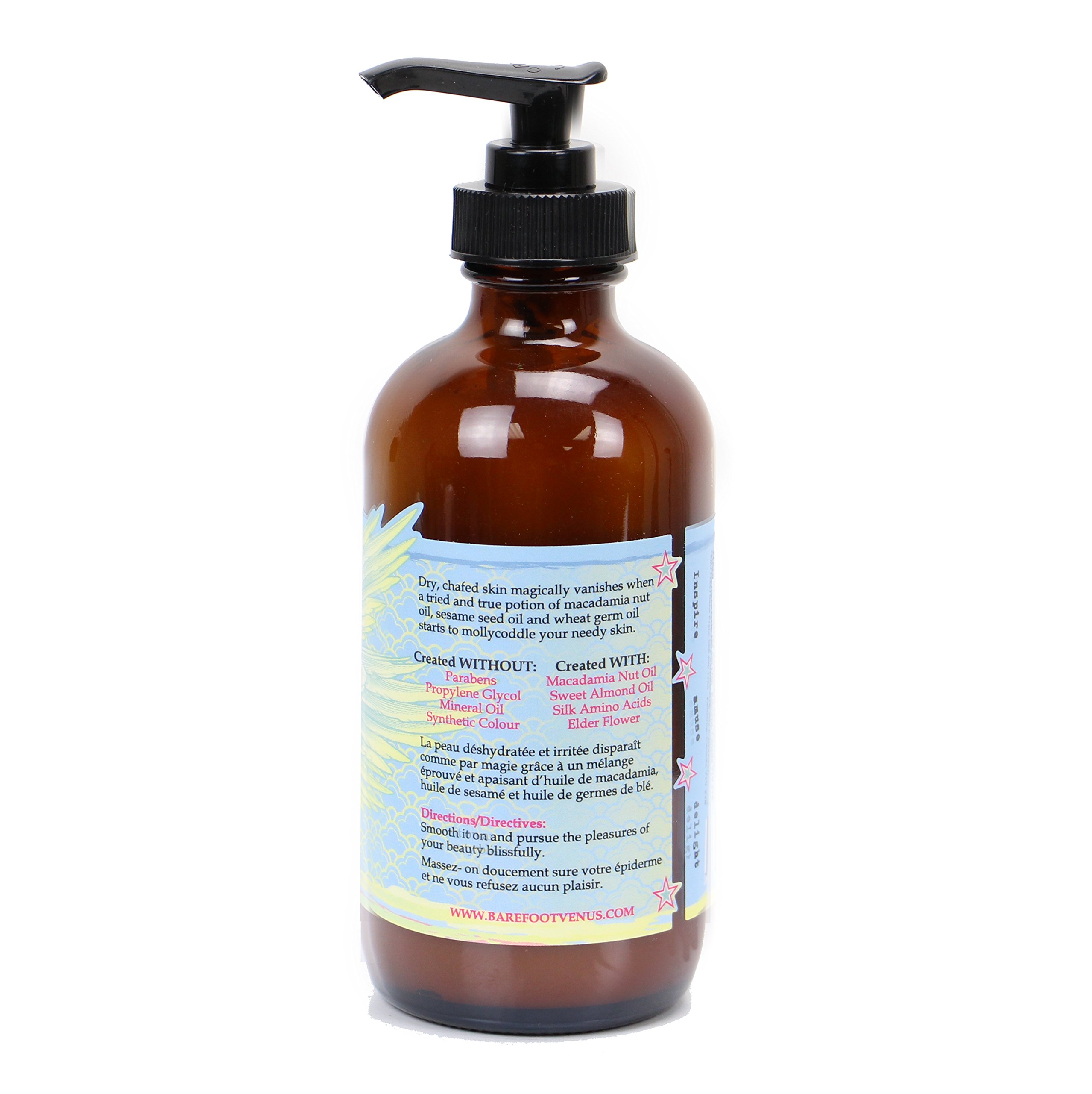 Organic Macadamia & Almond Oil Body Cream 8oz (225ml) - Deep Moisturizing Coconut Kiss Scented Lotion for Dry Skin - Perfect for Daily Hydration & Spa Nights
