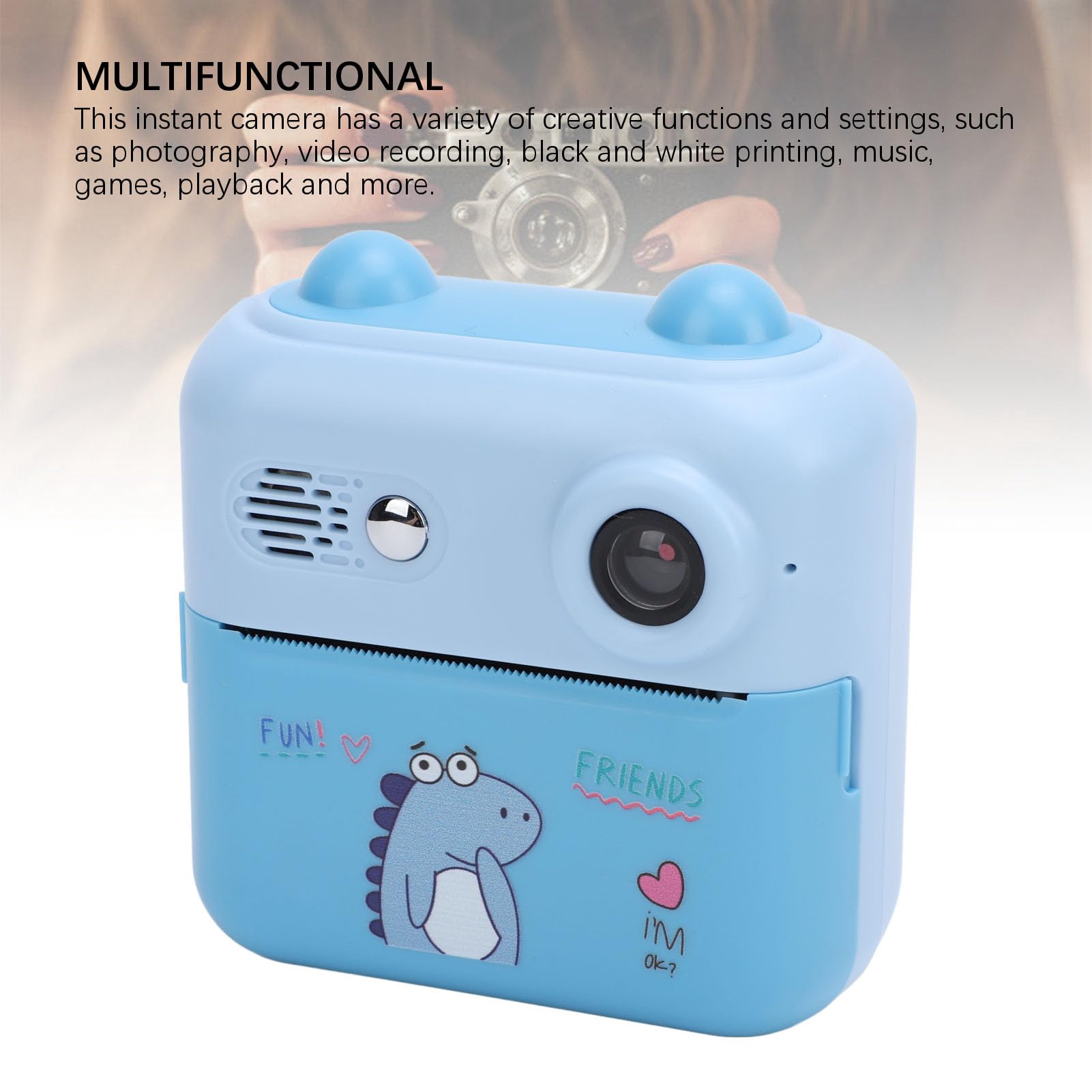 50MP Instant Print Camera for Kids - 1080P HD Video, 16x Digital Zoom, 2.4