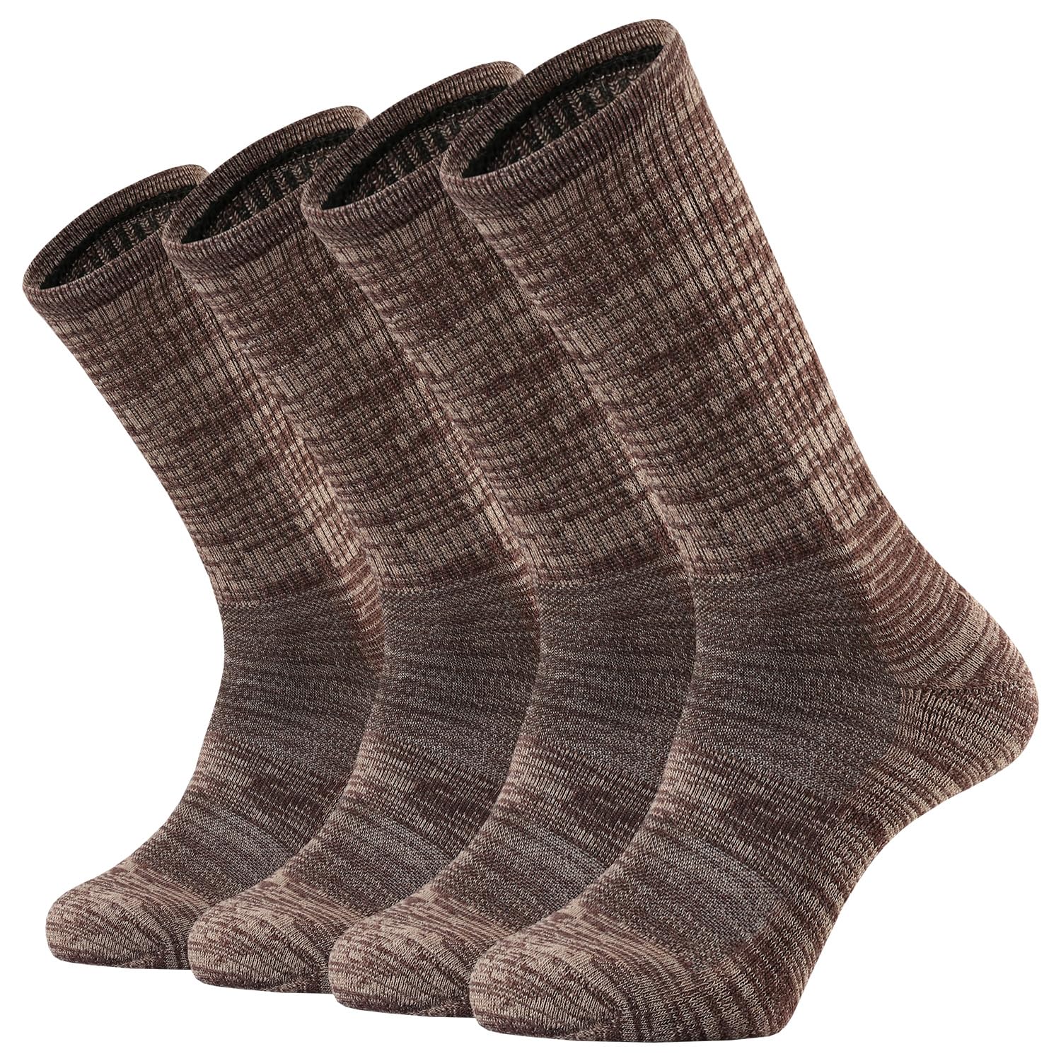 ONKE Merino Wool Cushion Crew Socks for Men - Moisture Wicking, Breathable & Comfortable Hiking Socks for Outdoor Activities, Walking & Daily Wear