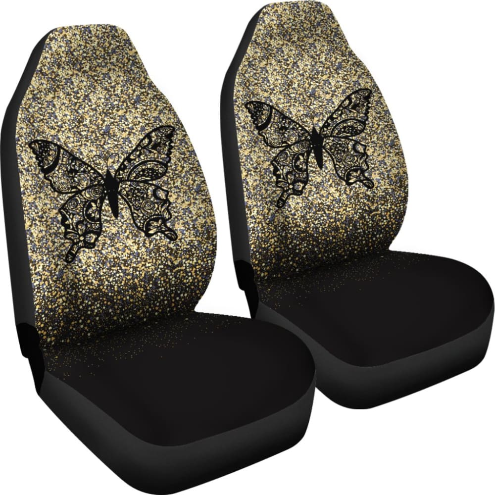 Butterfly Print Car Seat Covers - Floral Design Universal Fit for Cars, SUVs & Trucks - Stylish & Comfortable Protection for Drivers & Passengers - Perfect for Daily Commute, Road Trips & Gift Giving