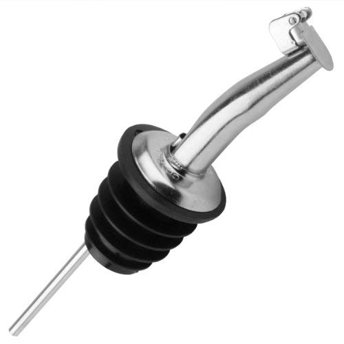 Stainless Steel Oil Dispenser Lid for Glass Bottles - Wine & Olive Oil Pourer Spout (Set of 2) | Perfect for Kitchen, Bar & Restaurant Use