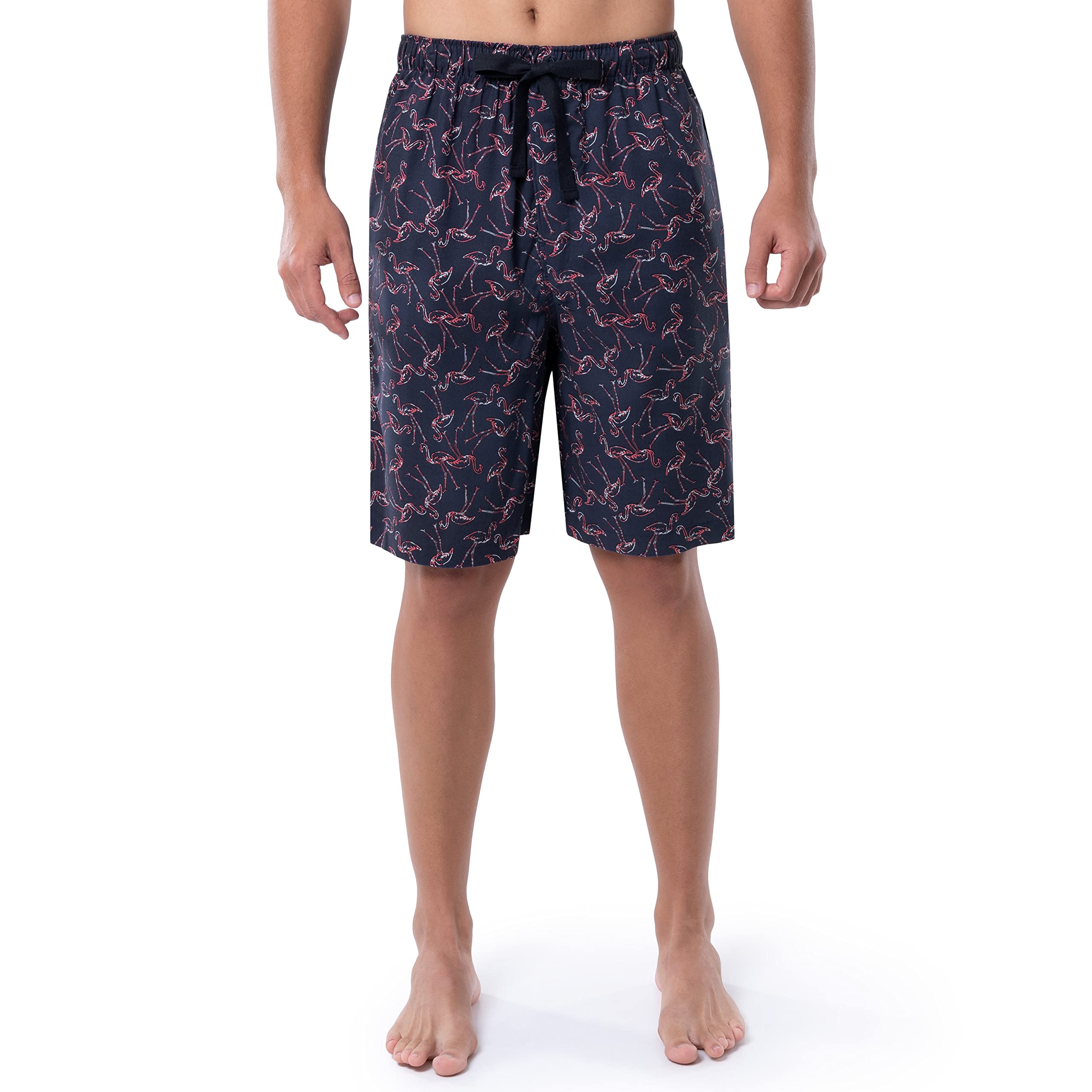 Van Heusen Men's Printed Rayon Sleep Shorts - Soft & Breathable Lounge Pajama Bottoms for Comfortable Nightwear & Relaxing at Home
