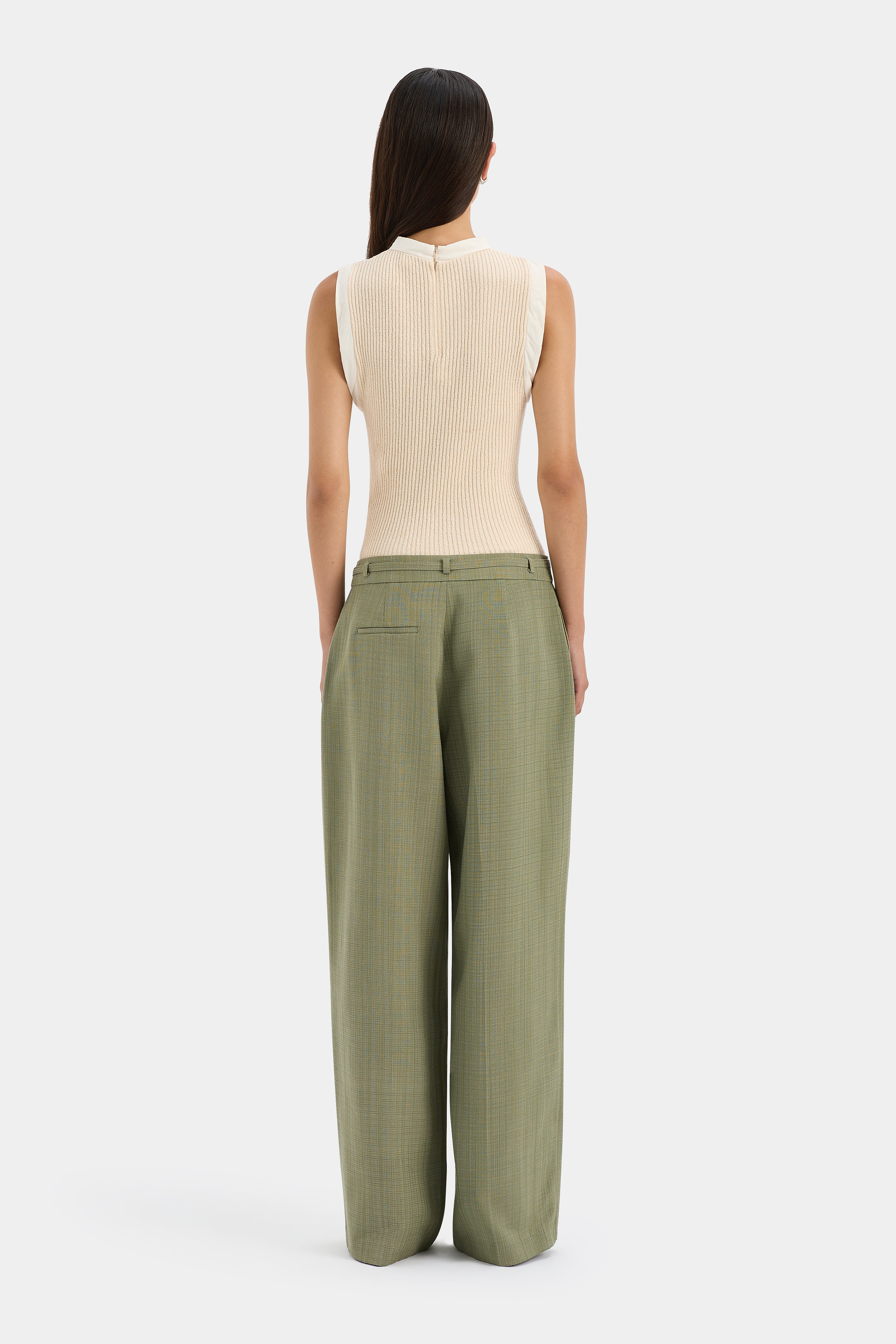 Evanthe High Waisted Belted Trousers for Women - Stylish & Comfortable Office Pants - Perfect for Business Casual & Workwear Outfits