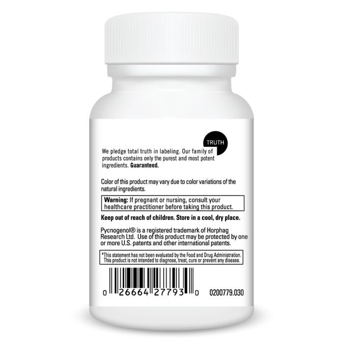 Davinci Labs Pycnogenol® 50mg - French Maritime Pine Bark Extract - Antioxidant Supplement for Heart Health, Skin Care & Circulation Support - Perfect for Daily Wellness Routine & Anti-Aging Regimen