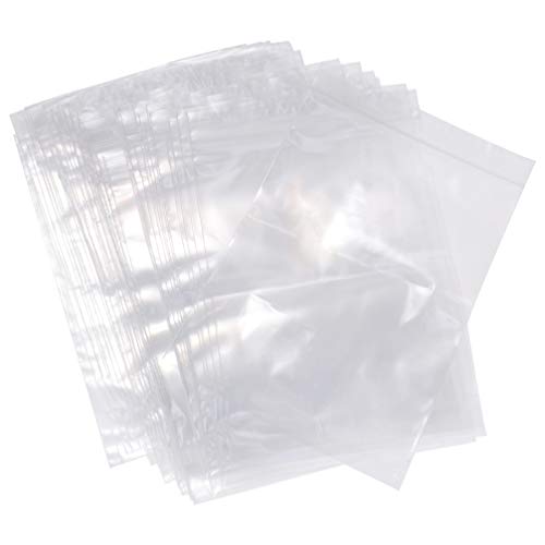 DOITOOL 100pcs Self-Sealing OPP Poly Bags - Perfect for Bread Proofing, Dough Storage, Bakery Packaging & Cookie Wrappers | Ideal for Home Bakers, Commercial Kitchens & Food Businesses