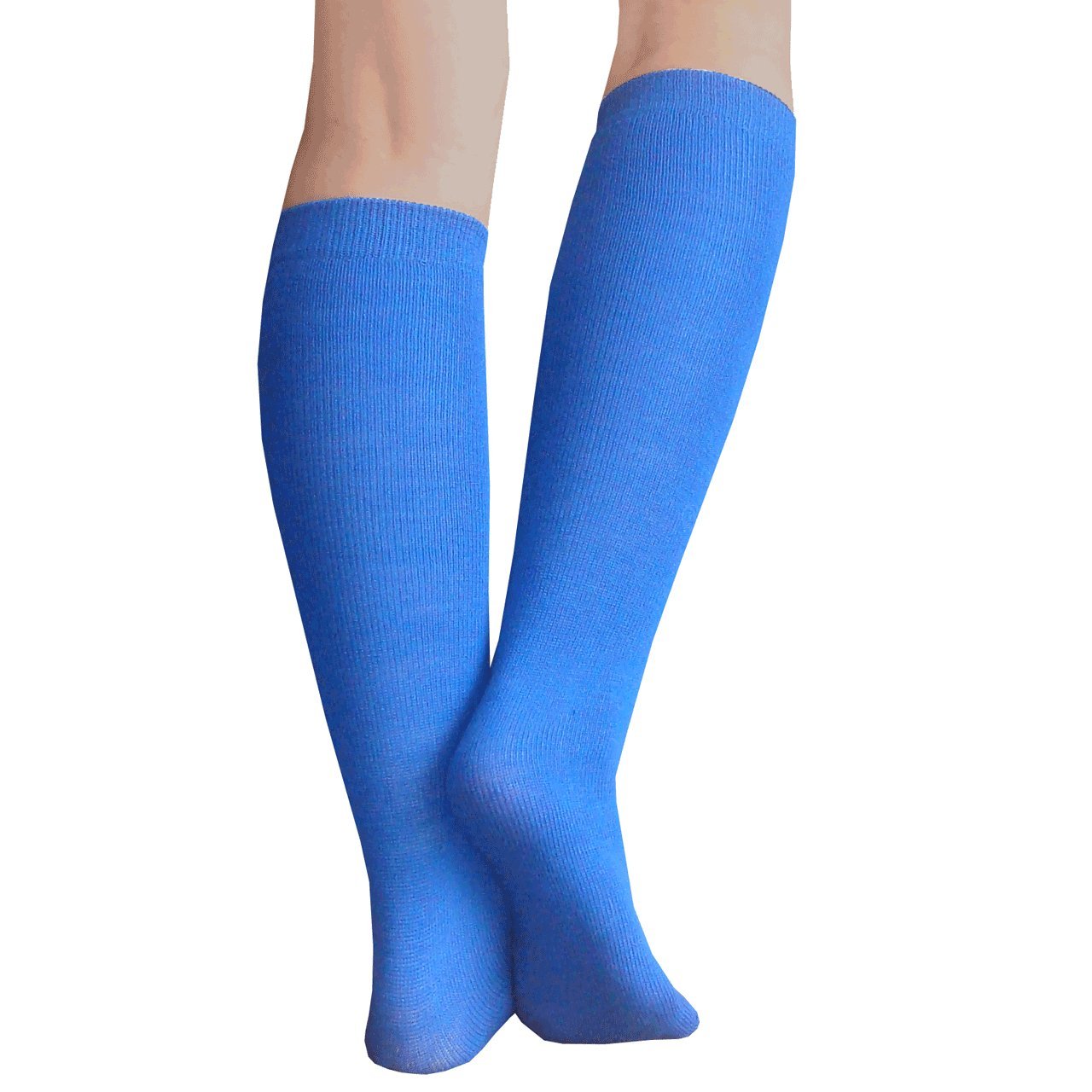 Women's Thin Solid Knee High Socks - Comfort for Work & Casual Wear