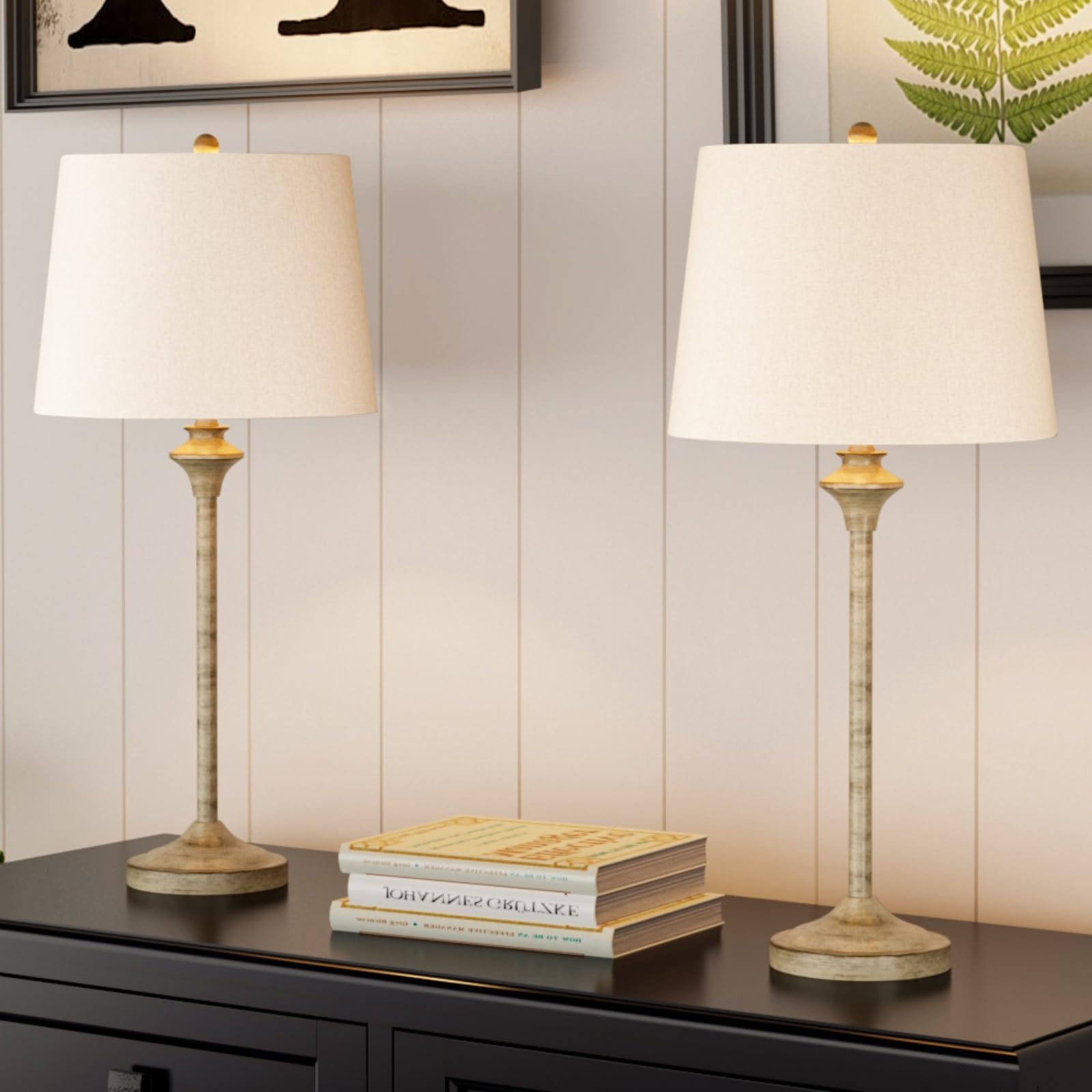 Maxax Farmhouse Buffet Table Lamps Set of 2 - 26