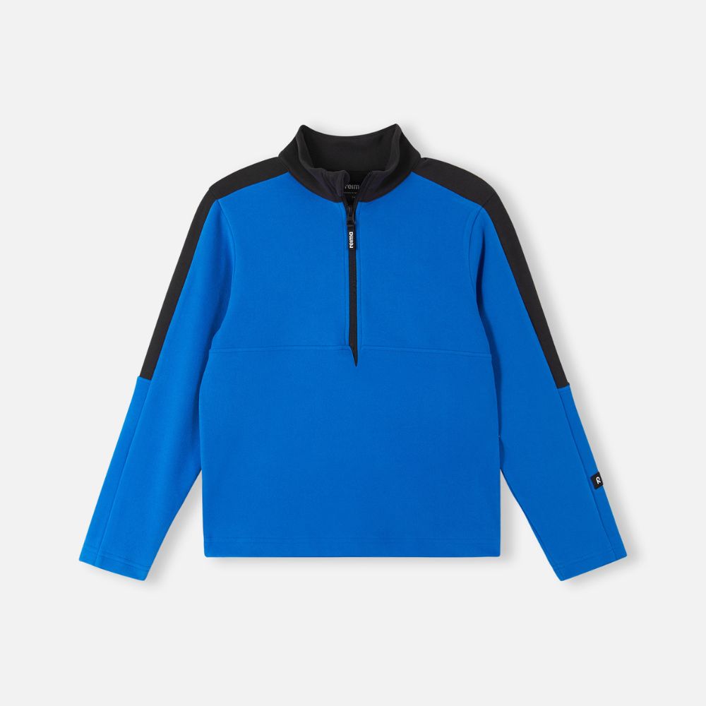 Reima Laduille Mid Layer Jacket - Waterproof & Breathable Outdoor Fleece for Kids - Bright Blue - Perfect for Hiking, Camping & Winter Play