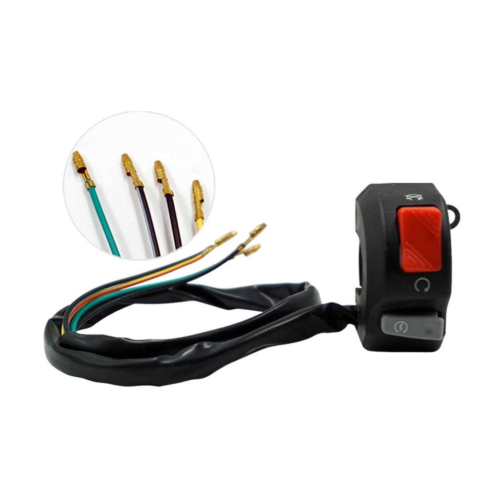 Acxico 1Pcs Motorcycle Handlebar Switch - Start Kill Switch 7/8