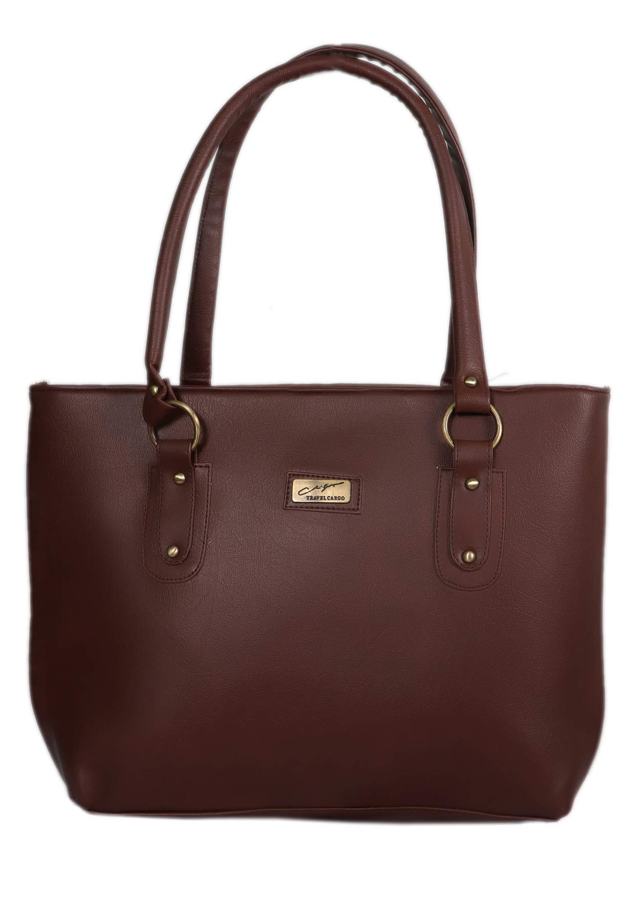 DN DEALS Women's Handbag - Genuine Leather Crossbody Purse with Adjustable Strap, Dark Brown - Perfect for Work, Travel & Everyday Use