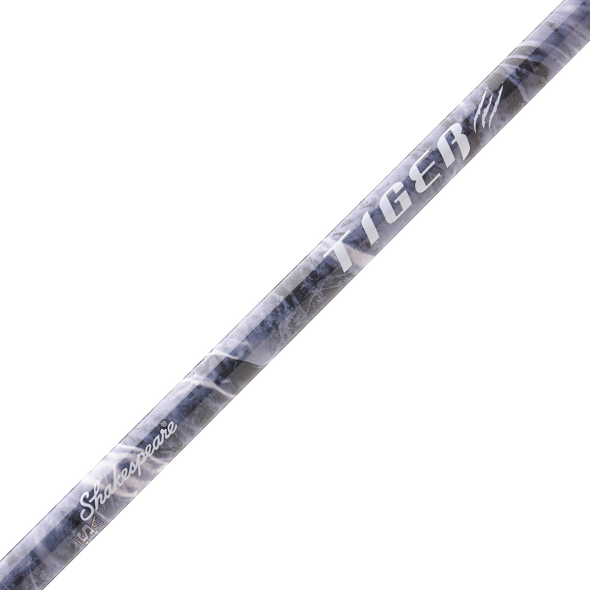 Tiger Spinning Surf Fishing Rod and Reel Combo - Mossy Oak Camo Design - Perfect for Saltwater and Freshwater Fishing, Beach, Pier, and Boat Angling