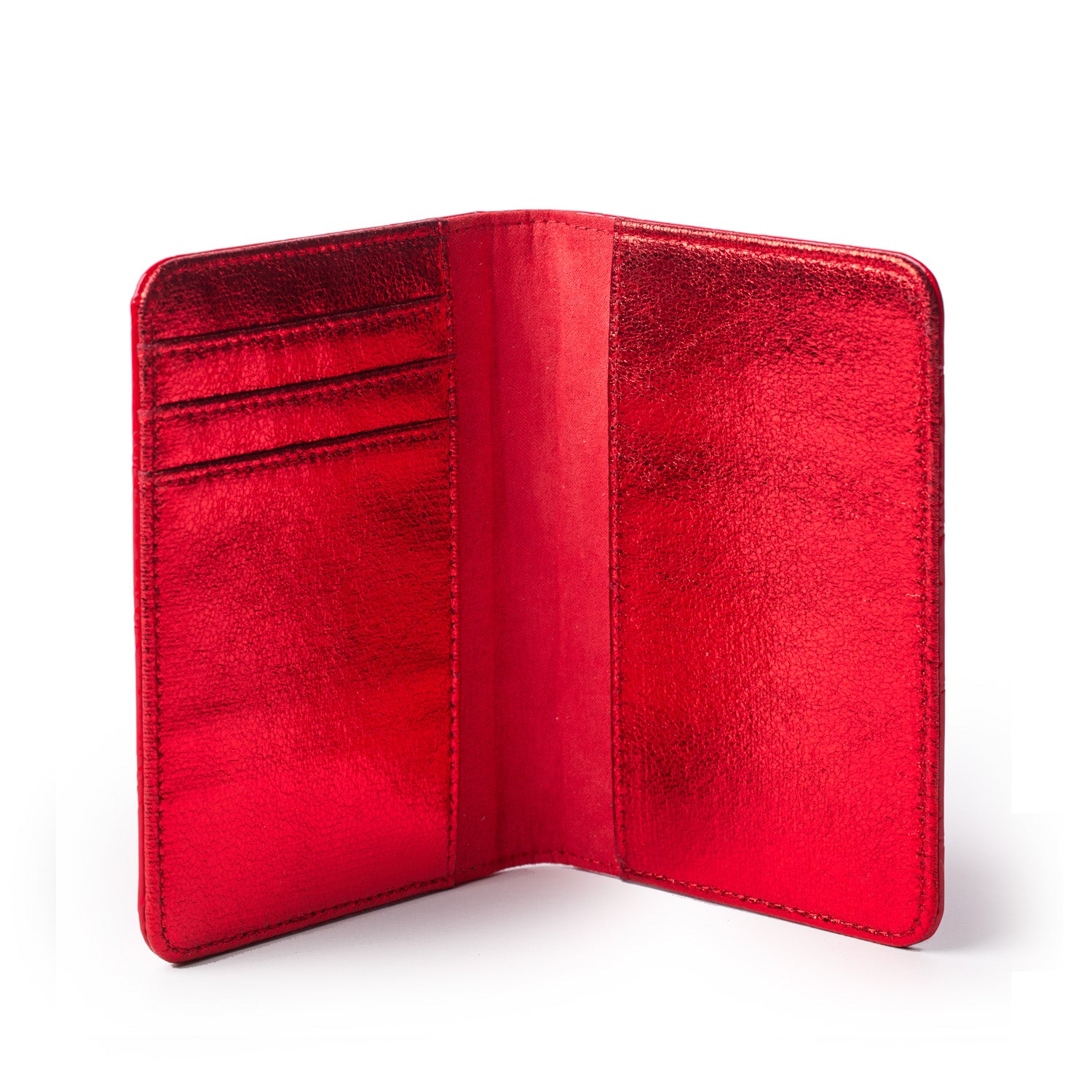 Luxury Monogram Passport Holder in Mirror Red - Perfect for Travel, Gifts & Everyday Use