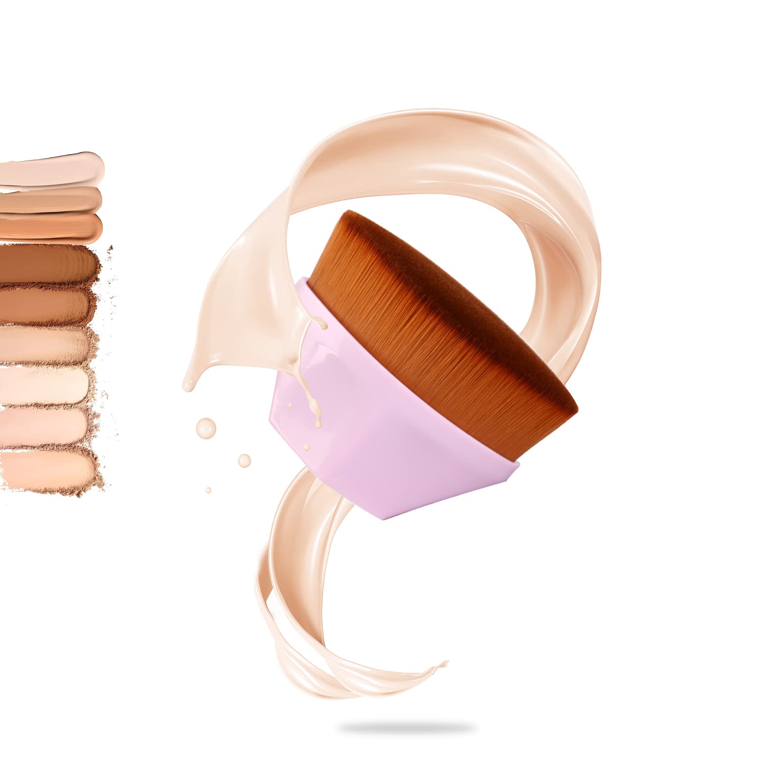 Flat Top Makeup Brush for Foundation - Liquid, Cream & Powder - Perfect for Flawless Blending