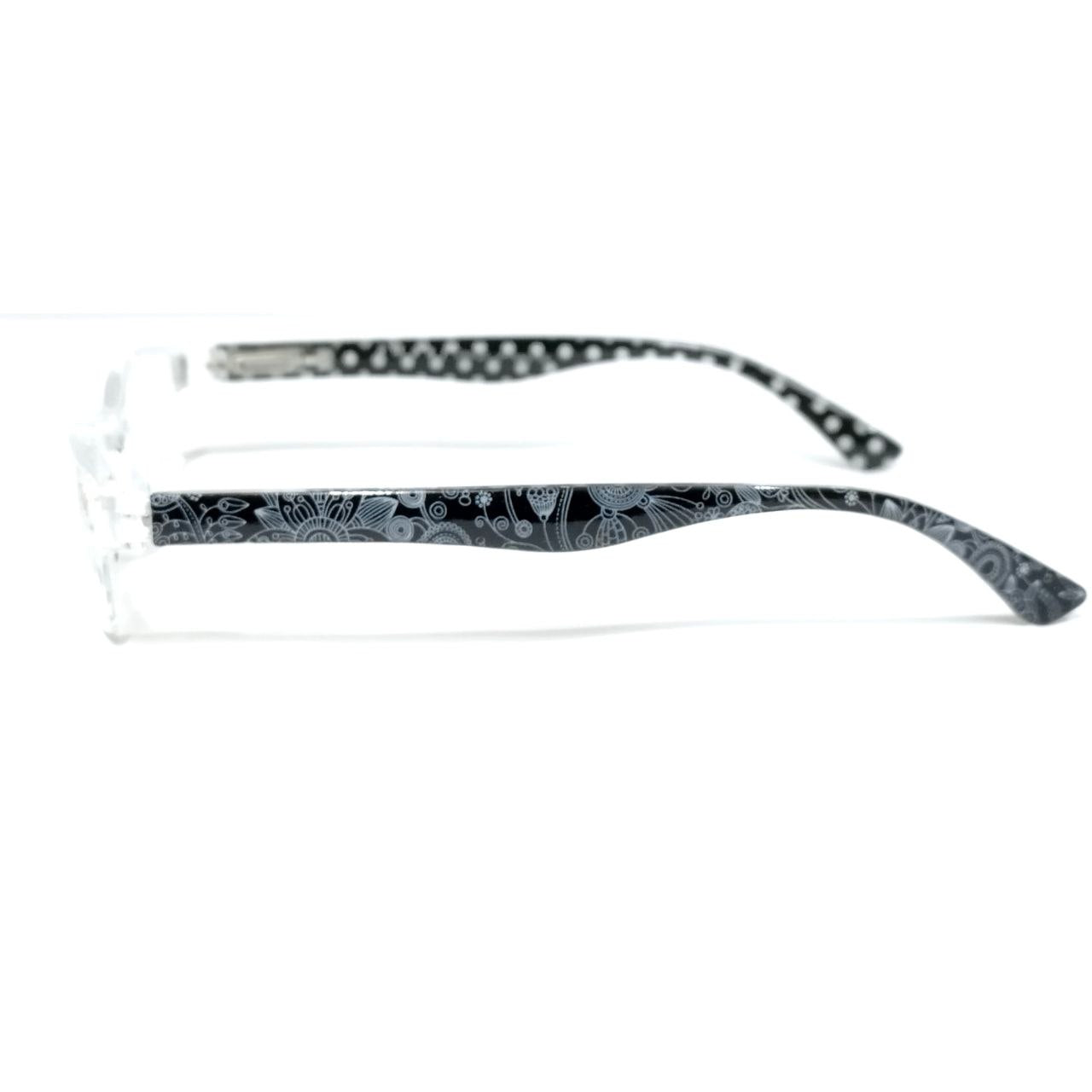 Stylish Polka Dot Supra Reading Glasses +3.00 Strength - Fashionable Blue Light Blocking Readers for Women & Men - Perfect for Reading, Computer Work, and Close-Up Tasks