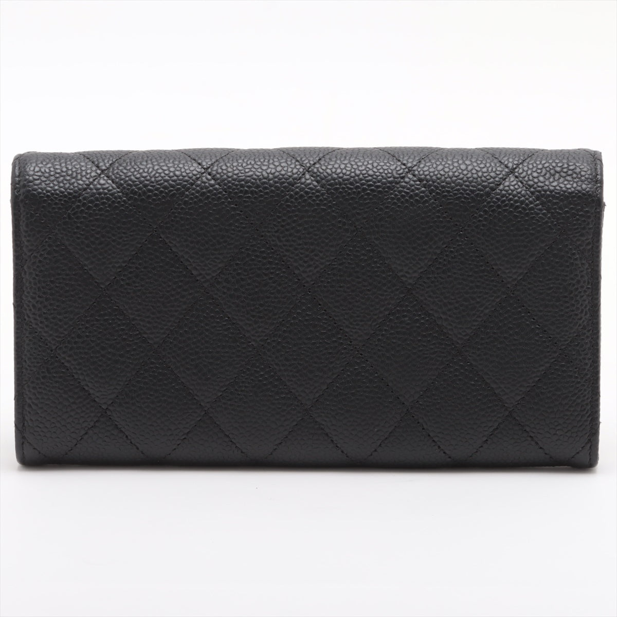 Chanel Long Caviar Leather Wallet for Women - Black Luxury Designer Card Holder & Money Organizer - Perfect for Everyday Use, Travel, and Gift Giving