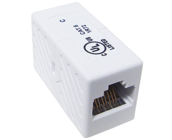 CAT6 RJ45 Slim Inline Coupler Extension - Unshielded Ethernet Coupler for High-Speed Network Connections - Perfect for Home Office, Gaming, and Server Room Setup