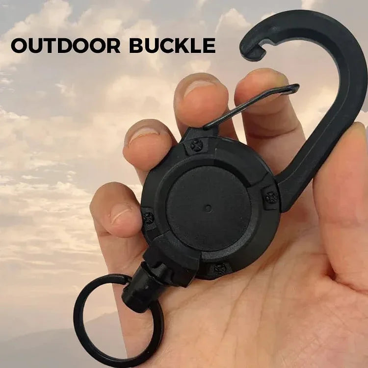 Durable Retractable Key Holder with Kevlar Cord - Secure & Compact Keychain for Home, Office, Car Keys (Ideal for Travel, Work, Gym & Daily Use)