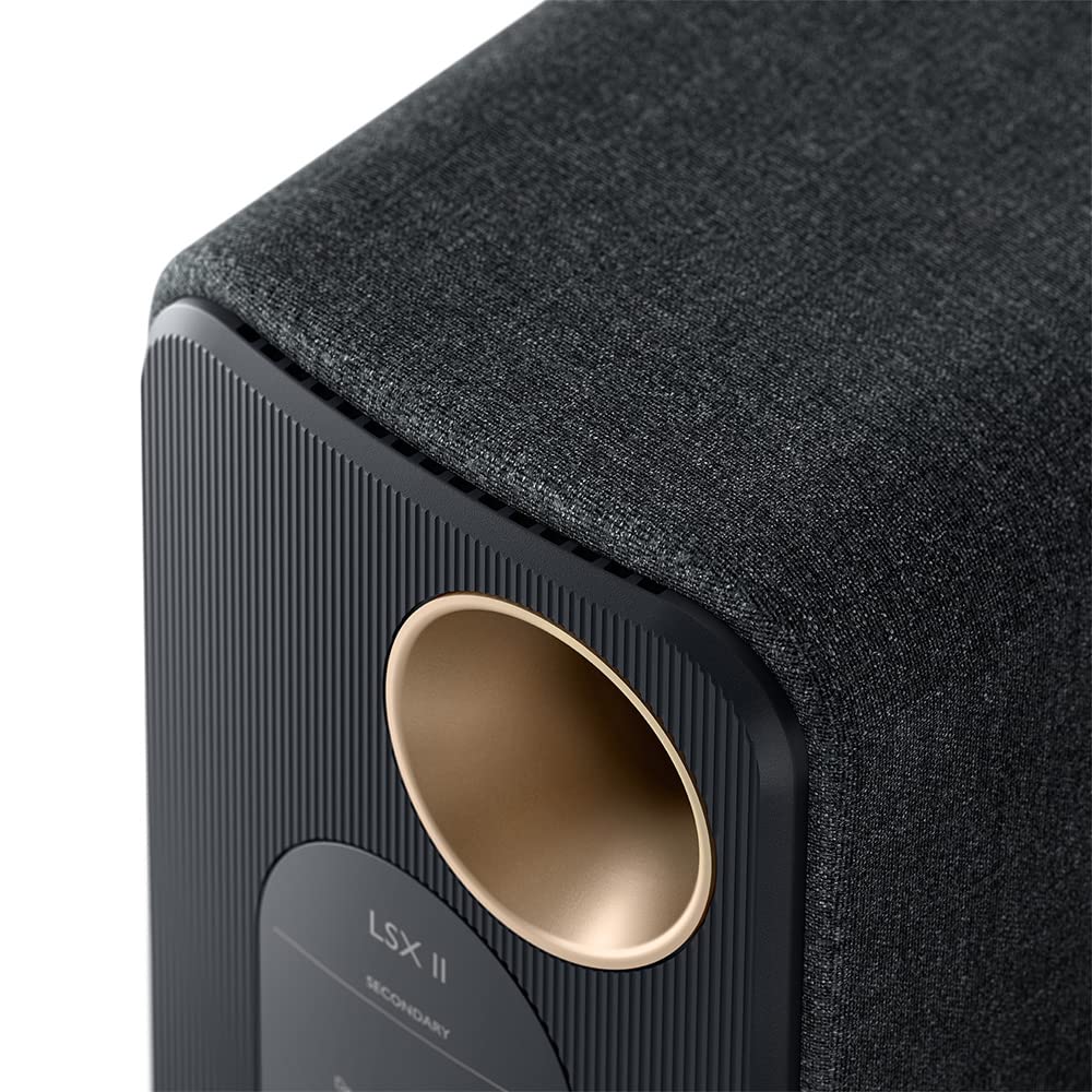 KEF LSX II Wireless Bookshelf Speakers - Active Bluetooth Speakers for TV, PC, Gaming, Home Theater, and Music Streaming | Black