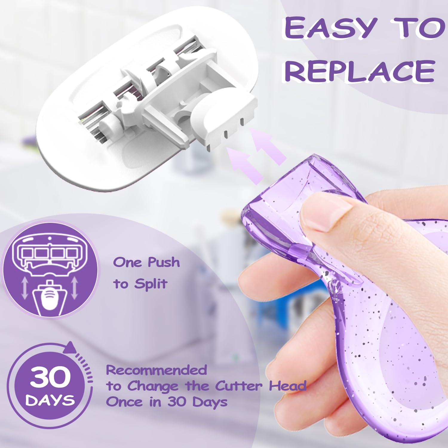 Starry Sky Mini Sensitive Skin Disposable Razors for Women - Travel Size Shaving Kit with Portable Case | Smooth Legs & Underarms | Perfect for Vacation, Gym Bag & On-The-Go Grooming
