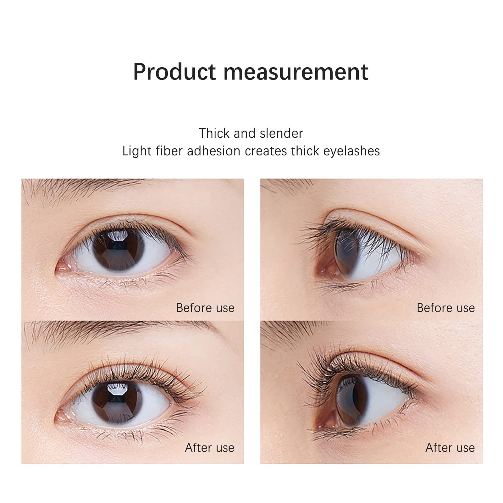 4D Silk Fiber Waterproof Mascara - Smudge Proof, Long Lasting & Strong Black for Voluminous Lashes | Perfect for Night Out, Wedding & Daily Makeup | Beauty Gift for Women