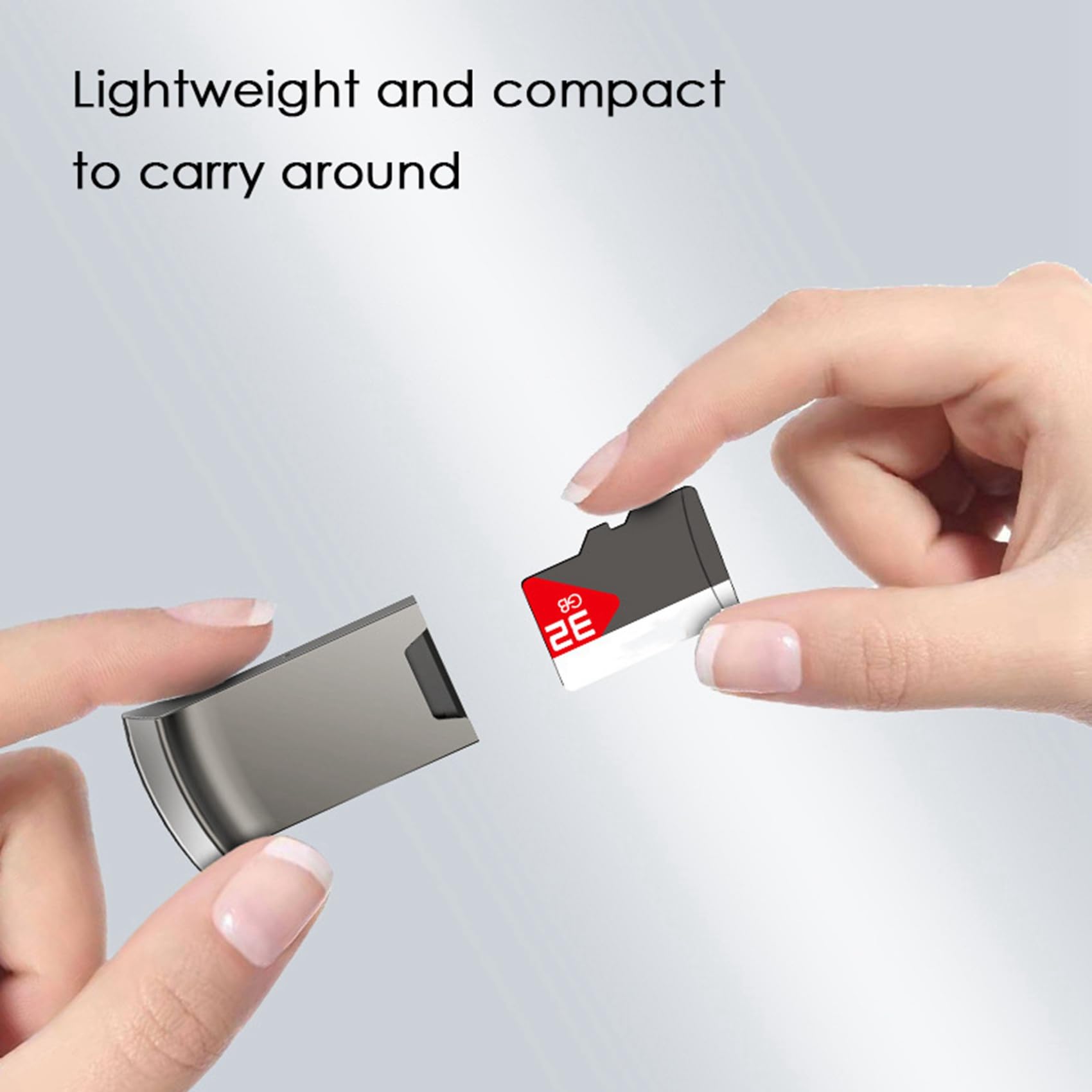 Ntcpefy 6-in-1 Mini TF Card Reader - USB 3.0 Memory Card Adapter with LED Indicator for Computer, Laptop, Car Audio - Compatible with Micro SD, SDHC, SDXC Cards (Great for Data Transfer, Photo Backup & Music Playback)