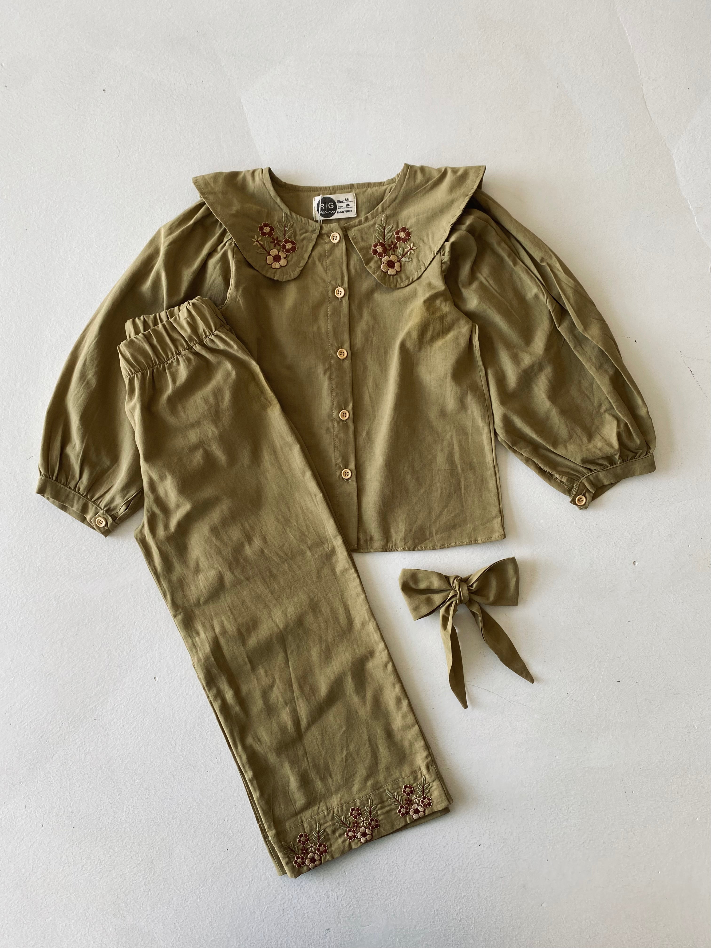 Girls' 3-Piece Linen Set - Soft & Breathable Summer Outfit for Toddlers - Perfect for Beach, Playdates & Family Photos