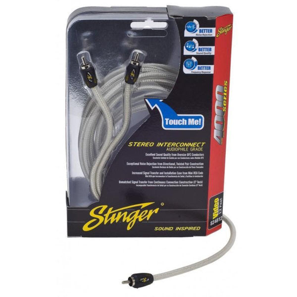 Stinger Si483 RCA Video Extension Cable - Male to Male Connector for Home Theater, Gaming & AV Systems | High-Quality Audio Video Cable for TV, DVD, Projector & More