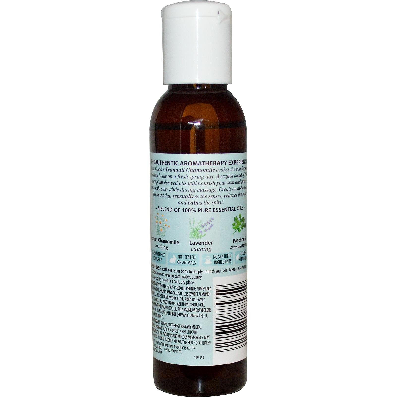 Aura Cacia Chamomile Body Oil - 4 oz Natural Relaxing Skin Moisturizer for Stress Relief & Better Sleep | Perfect for Massage, Aromatherapy & Nighttime Routine