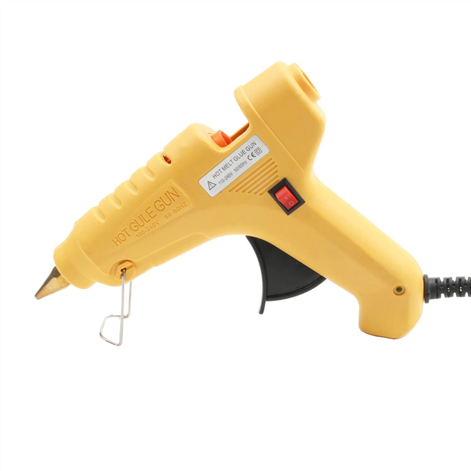 60W 80W 100W Hot Melt Glue Gun Kit - High Temperature Electric Heater Tool with Glue Sticks (Yellow, EU Plug) for DIY Crafts, Home Repairs & School Projects