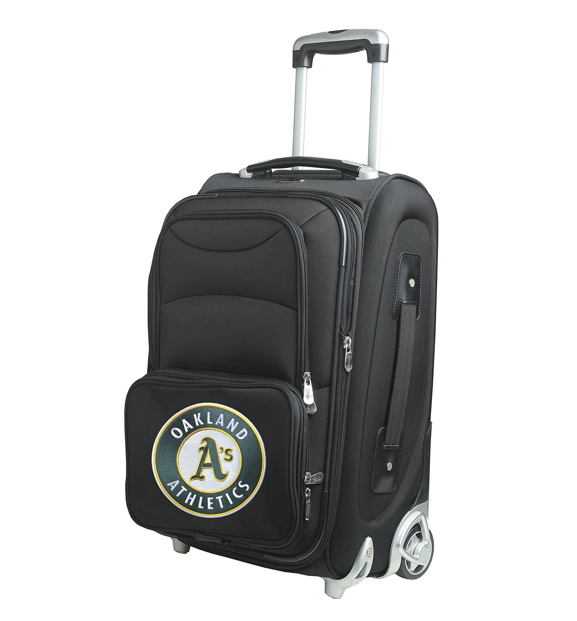 Denco 21-Inch Black Skate Wheel Carry-On Luggage - Lightweight Spinner Suitcase for Air Travel, Business Trips & Weekend Getaways