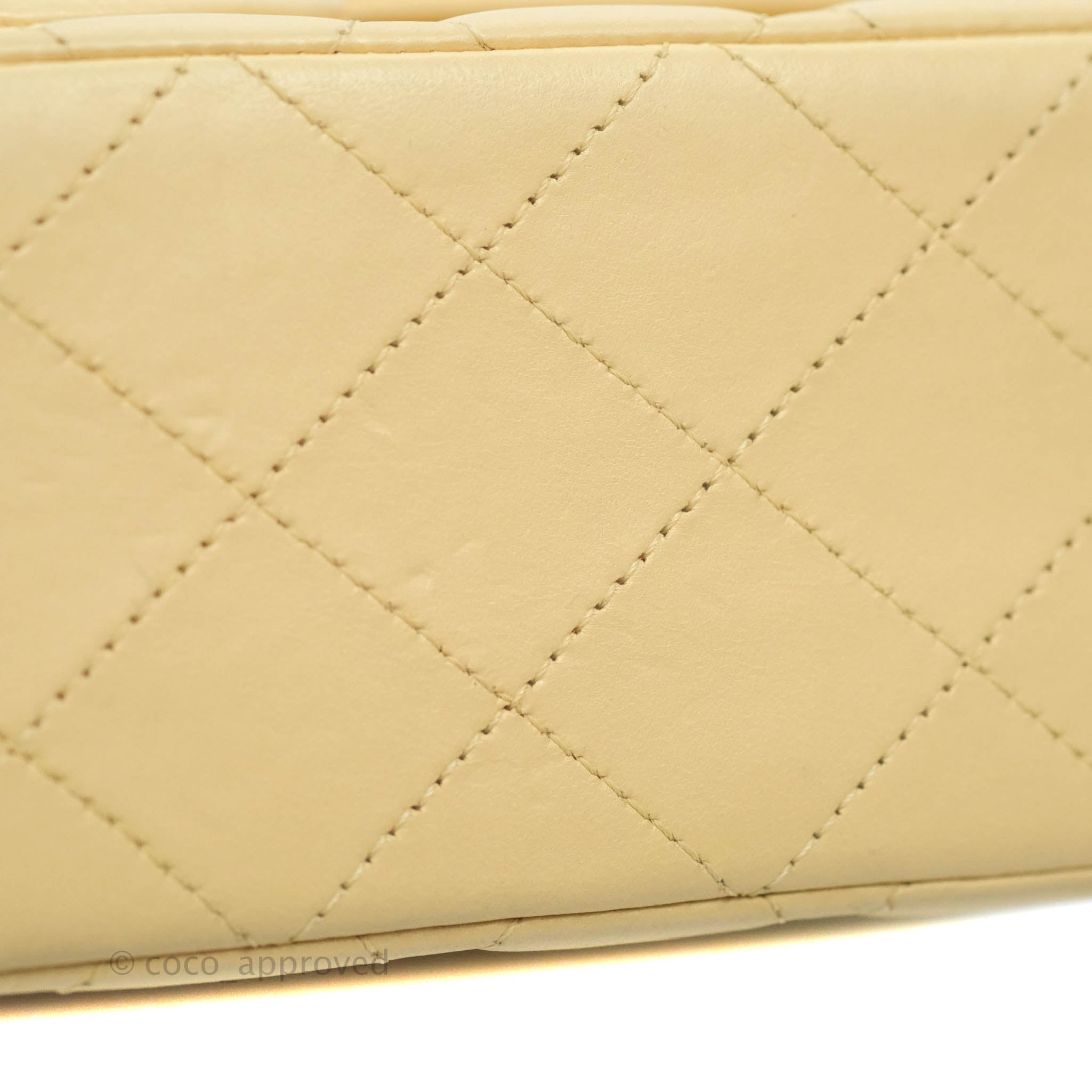 Chanel Classic Medium Double Flap Bag in Beige Lambskin Leather with Gold Hardware - Luxury Designer Handbag for Women, Perfect for Work, Date Night & Special Occasions