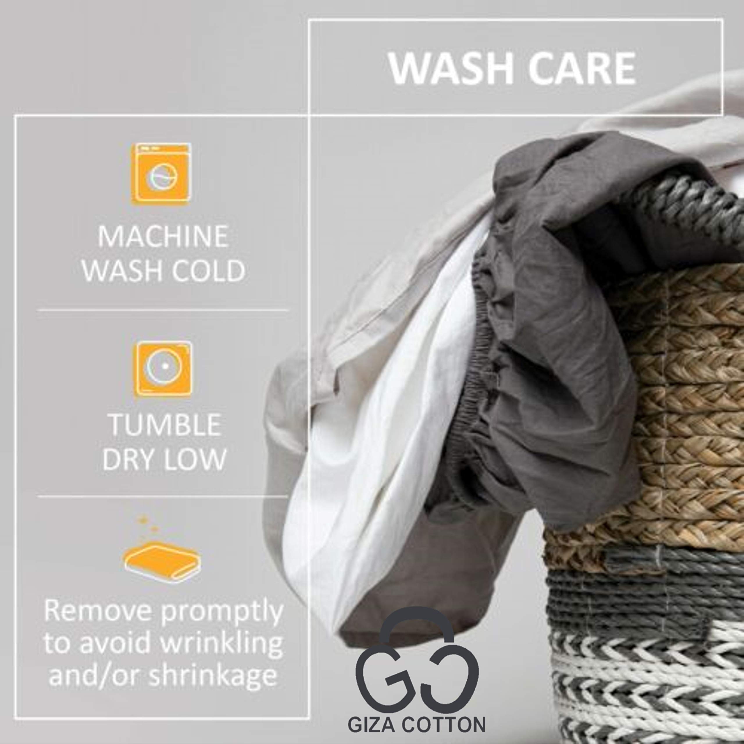 100% Certified Giza Egyptian Long Staple Cotton 4-Piece 15