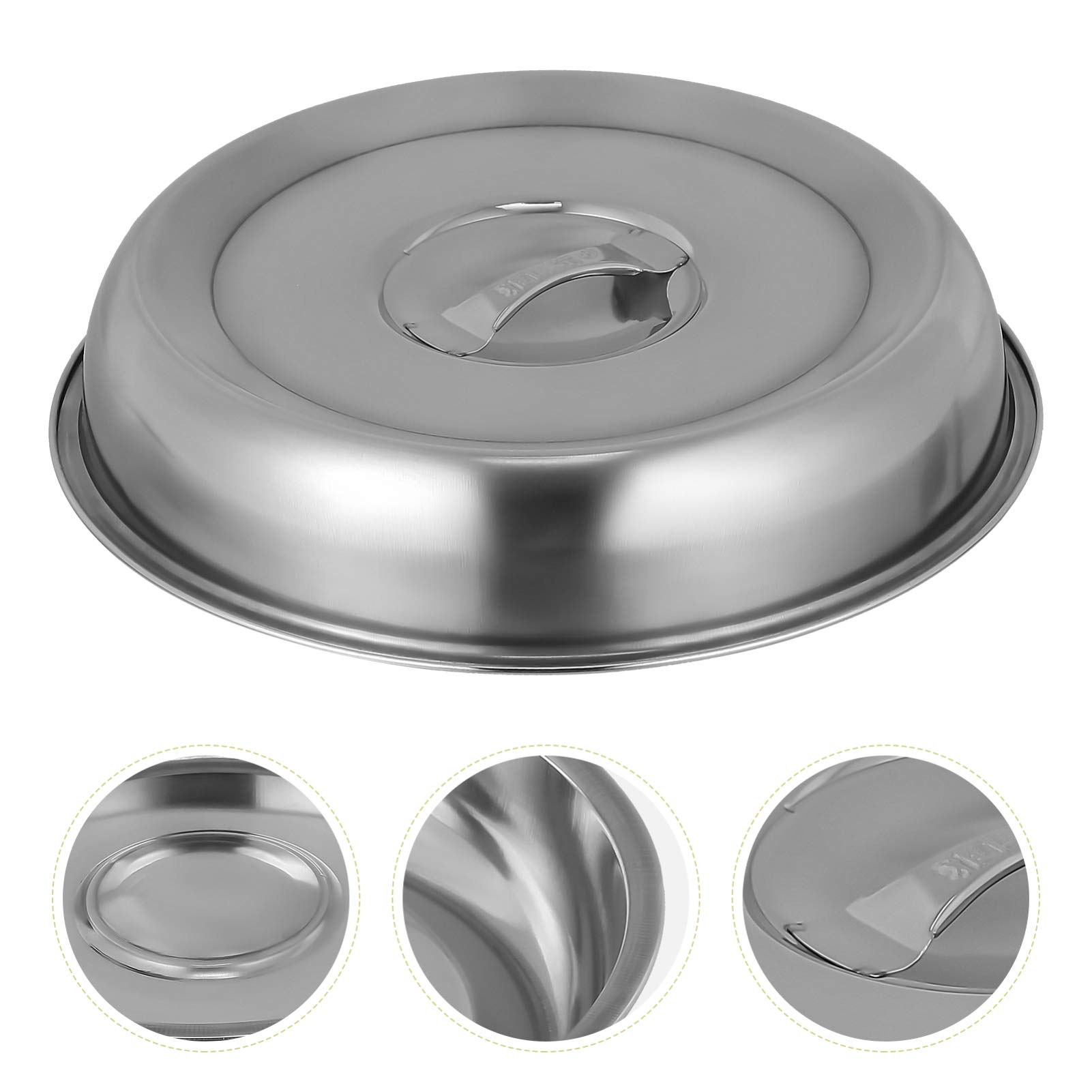 DOITOOL 2-Pack Stainless Steel Melting Dome with Handle - Cheese Melting Cover for Flat Top Grill, Outdoor BBQ & Kitchen Cooking | Perfect for Burgers, Nachos & Fondue Parties