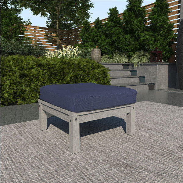Custom Deep Seating Ottoman with Storage - Premium Upholstered Footrest & Coffee Table - Perfect for Living Room, Patio, and Lounge Areas